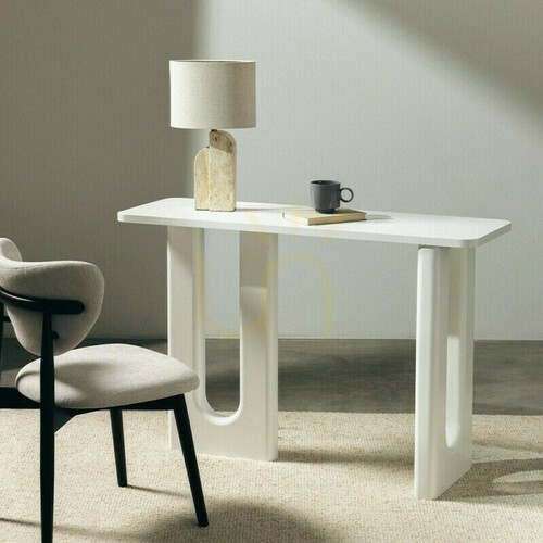 Kontrola Psací stůl/konzole RICHI 120 cm, bílá, s prvky Nova Nook Curves