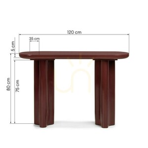 Psací stůl/konzole HALO 120 cm, vínově hnědá, lesklá, Nova Nook small 4