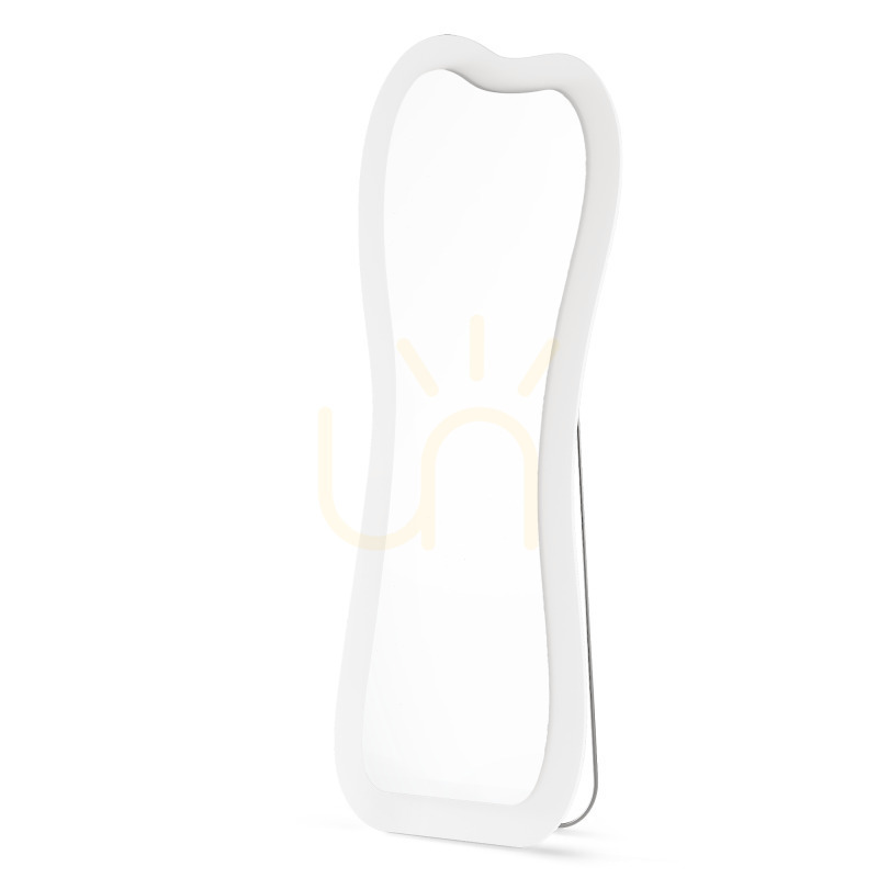 Náhled Podlahové zrcadlo CELLO s LED osvětlením, 63 × 160 cm, nepravidelného tvaru, bílé, Nova Nook Podlahové zrcadlo CELLO s LED osvětlením, 63 × 160 cm, nepravidelného tvaru, bílé, Nova Nook