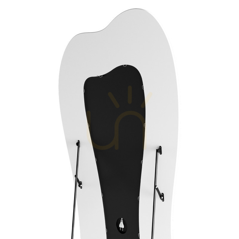 Kontrola Podlahové zrcadlo CELLO s LED osvětlením, 63 × 160 cm, nepravidelného tvaru, bílé, Nova Nook Podlahové zrcadlo CELLO s LED osvětlením, 63 × 160 cm, nepravidelného tvaru, bílé, Nova Nook