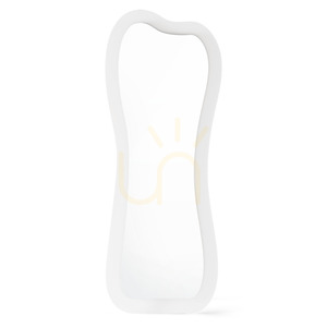 Podlahové zrcadlo CELLO s LED osvětlením, 63 × 160 cm, nepravidelného tvaru, bílé, Nova Nook 0 Podlahové zrcadlo CELLO s LED osvětlením, 63 × 160 cm, nepravidelného tvaru, bílé, Nova Nook small 0
