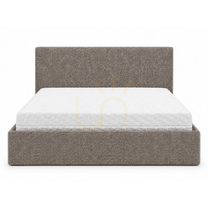 Čalouněná postel SEMPLICE s úložným prostorem – 160 × 200 – GAVA 18 TMAVÁ BÉŽOVÁ Nova Nook small 4