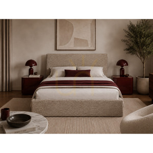Čalouněná postel SEMPLICE s úložným prostorem – 160 × 200 – GAVA 11 – šedo-béžová Nova Nook small 1
