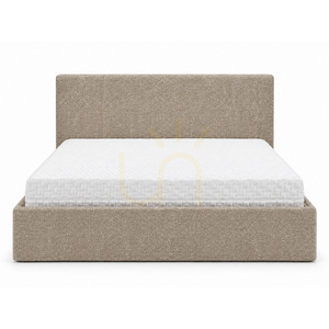 Čalouněná postel SEMPLICE s úložným prostorem – 180 × 200 – GAVA 11 ŠEDÁ-BÉŽOVÁ Nova Nook small 4
