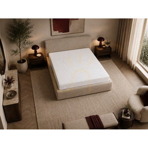Čalouněná postel SEMPLICE s úložným prostorem – 160 × 200 – GAVA 03 BEIGE Nova Nook small 2
