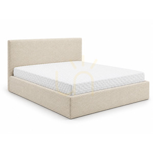 Čalouněná postel SEMPLICE s úložným prostorem – 160 × 200 – GAVA 03 BEIGE Nova Nook small 0