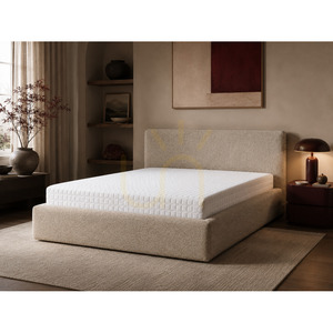 Čalouněná postel SEMPLICE s úložným prostorem – 180 × 200 – GAVA 03 BEIGE Nova Nook small 1