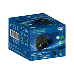 V-TAC LED CREE naklápěcí svítidlo pro povrchovou montáž, 12 W, CRI 90+, CCT, IP44, bílá, VT-110012CCT, 800 lm, 6letá záruka small 3