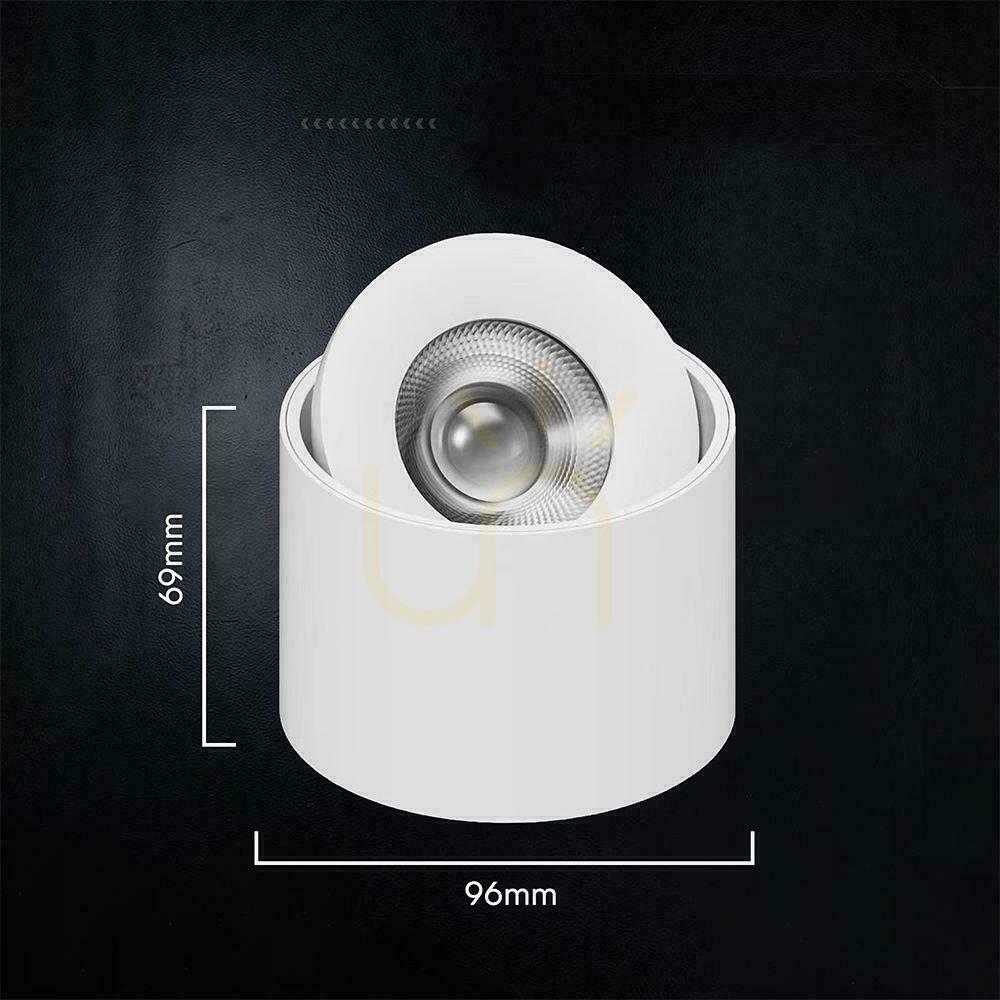 Náhled V-TAC LED CREE – naklápěcí svítidlo pro povrchovou montáž, 18 W, CRI 90+, CCT, IP44, bílá, VT-110018CCT, 1350 lm, 6letá záruka V-TAC LED CREE – naklápěcí svítidlo pro povrchovou montáž, 18 W, CRI 90+, CCT, IP44, bílá, VT-110018CCT, 1350 lm, 6letá záruka