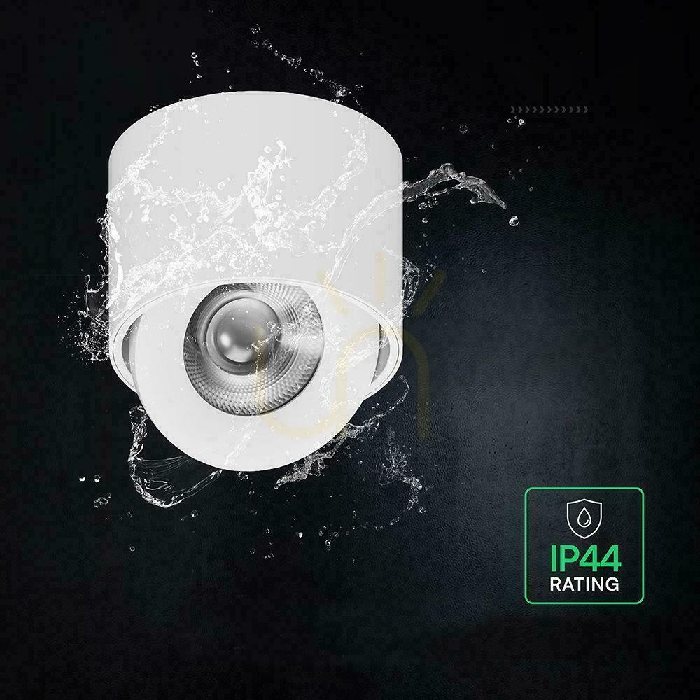 Náhled V-TAC LED CREE – naklápěcí svítidlo pro povrchovou montáž, 18 W, CRI 90+, CCT, IP44, bílá, VT-110018CCT, 1350 lm, 6letá záruka V-TAC LED CREE – naklápěcí svítidlo pro povrchovou montáž, 18 W, CRI 90+, CCT, IP44, bílá, VT-110018CCT, 1350 lm, 6letá záruka