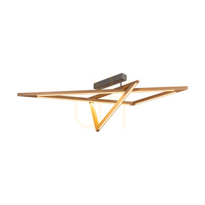 Stropní svítidlo Vinci, olejovaný dub/matný nikl, 2×LED, 48 W, 155 cm 1 Stropní svítidlo Vinci, olejovaný dub/matný nikl, 2×LED, 48 W, 155 cm small 1