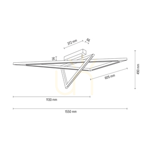 Stropní svítidlo Vinci, olejovaný dub/matný nikl, 2×LED, 48 W, 155 cm 4 Stropní svítidlo Vinci, olejovaný dub/matný nikl, 2×LED, 48 W, 155 cm small 4