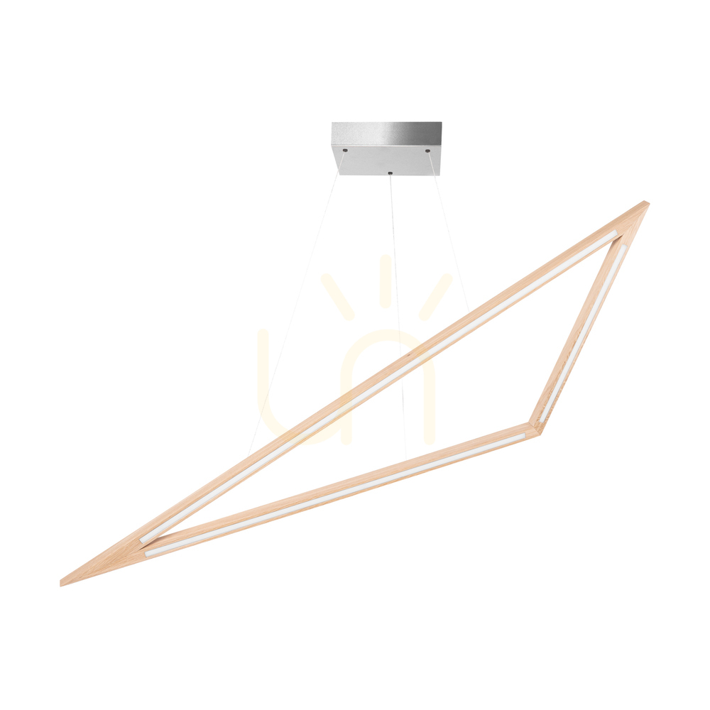 Vinci Pendant Light, Oiled Oak/Matte Nickel, 1xLED 35 W, Up&Down, 155 cm