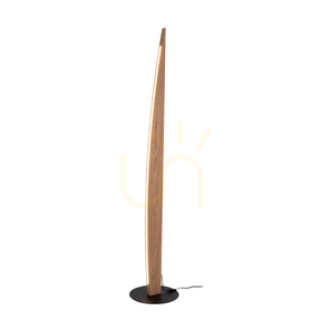 Stojací lampa Dubai, olejovaný dub/černá, 1xLED 33 W, Ø 30 cm small 1