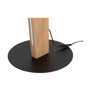 Stojací lampa Dubai, olejovaný dub/černá, 1xLED 33 W, Ø 30 cm small 2