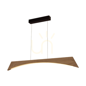 Závěsné svítidlo Ziad, olejovaný dub/černá, 1xLED 23 W, světlo směřující nahoru i dolů, 118 cm 1 Závěsné svítidlo Ziad, olejovaný dub/černá, 1xLED 23 W, světlo směřující nahoru i dolů, 118 cm small 1