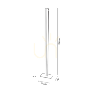 Stojací lampa Brinova TWIN LED 36 W, olejovaný dub a černá, 151 cm small 4
