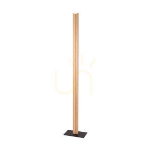 Stojací lampa Brinova TWIN LED 36 W, olejovaný dub a černá, 151 cm small 0