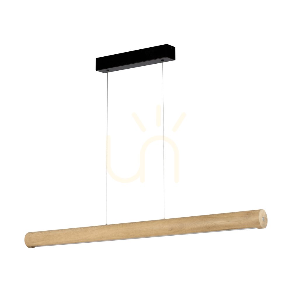 Kontrola Závěsné svítidlo Conor, olejovaný dub/černá, 1xLED 34,5 W, osvětlení nahoru i dolů, 120 cm Závěsné svítidlo Conor, olejovaný dub/černá, 1xLED 34,5 W, osvětlení nahoru i dolů, 120 cm