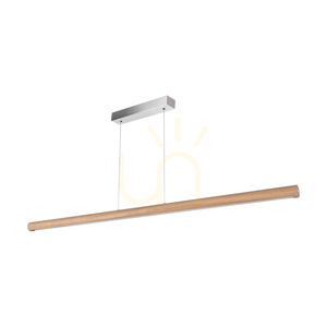 Závěsné svítidlo Conor, olejovaný dub/matný nikl, 1xLED 45 W, osvětlení nahoru i dolů, 160 cm small 0