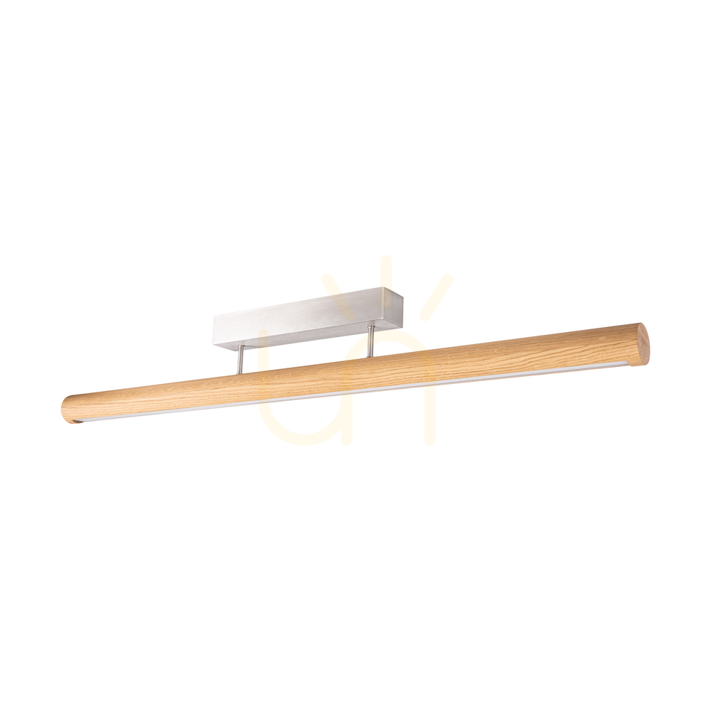 Conor Ceiling Light, Oiled Oak/Matte Nickel, 1xLED 34.5 W, Up&Down, 120 cm