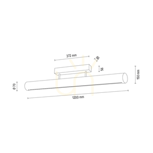 Stropní svítidlo Conor, olejovaný dub/černá, 1xLED 34,5 W, osvětlení nahoru i dolů, 120 cm 4 Stropní svítidlo Conor, olejovaný dub/černá, 1xLED 34,5 W, osvětlení nahoru i dolů, 120 cm small 4