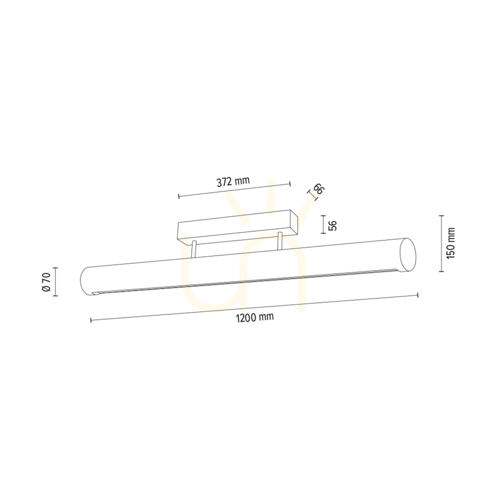 Zobrazit Stropní svítidlo Conor, olejovaný dub/černá, 1xLED 34,5 W, osvětlení nahoru i dolů, 120 cm Stropní svítidlo Conor, olejovaný dub/černá, 1xLED 34,5 W, osvětlení nahoru i dolů, 120 cm