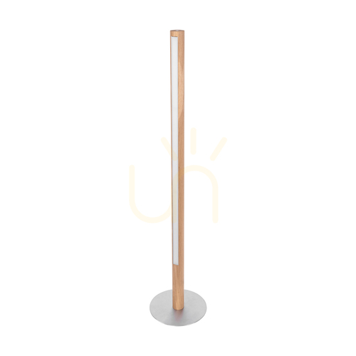 Kontrola Stojací lampa Conor, olejovaný dub/matný nikl, 1xLED 32 W, Ø30 cm