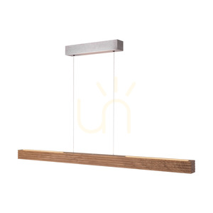 Závěsné svítidlo Riflet, olejovaný dub/matný nikl, 3×LED, 47 W, osvětlení nahoru i dolů, 120 cm small 3