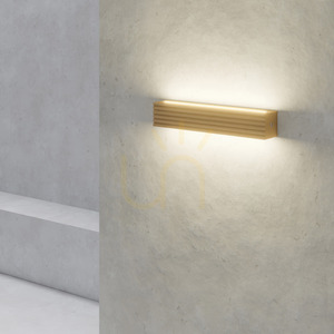 Nástěnné svítidlo Riflet, olejovaný dub/hliník, 2×LED, 13,9 W, 38 cm small 4
