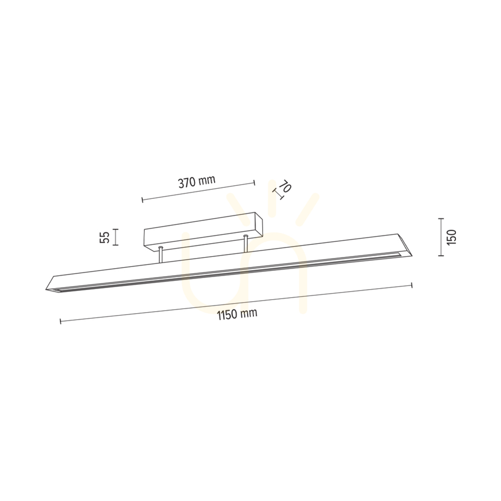 Náhled Stropní svítidlo Derott, olejovaný dub/matný nikl, 3xLED, 42 W, 115 cm Stropní svítidlo Derott, olejovaný dub/matný nikl, 3xLED, 42 W, 115 cm