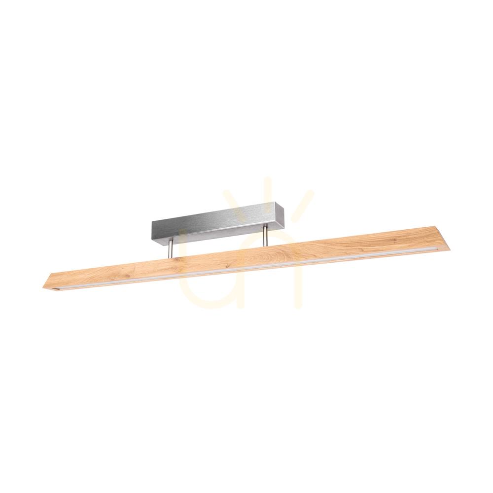 Kontrola Stropní svítidlo Derott, olejovaný dub/matný nikl, 3xLED, 42 W, 115 cm Stropní svítidlo Derott, olejovaný dub/matný nikl, 3xLED, 42 W, 115 cm
