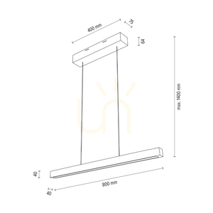 Závěsné svítidlo Smal CCT, olejovaný dub, 1xLED 26,4 W, světlo směřující nahoru i dolů, 80 cm small 3