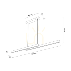 Závěsné svítidlo Smal CCT, olejovaný dub, 2xLED, 27,2 W, 120 cm 4 Závěsné svítidlo Smal CCT, olejovaný dub, 2xLED, 27,2 W, 120 cm small 4