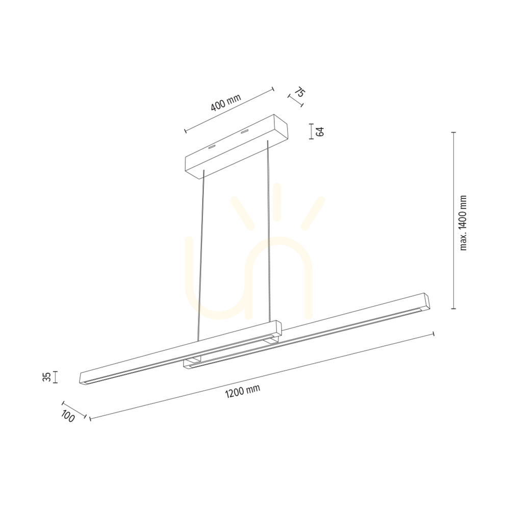 Zobrazit Závěsné svítidlo Smal CCT, olejovaný dub, 2xLED, 27,2 W, světlo směřující nahoru i dolů, 120 cm Závěsné svítidlo Smal CCT, olejovaný dub, 2xLED, 27,2 W, světlo směřující nahoru i dolů, 120 cm