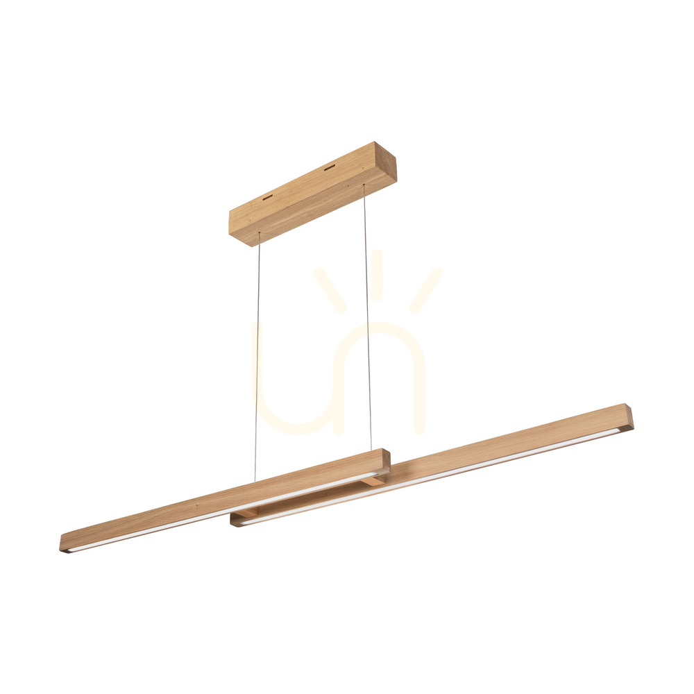 Smal CCT Pendant Light, Oiled Oak, 2xLED, 27.2 W, Up&Down, 120 cm