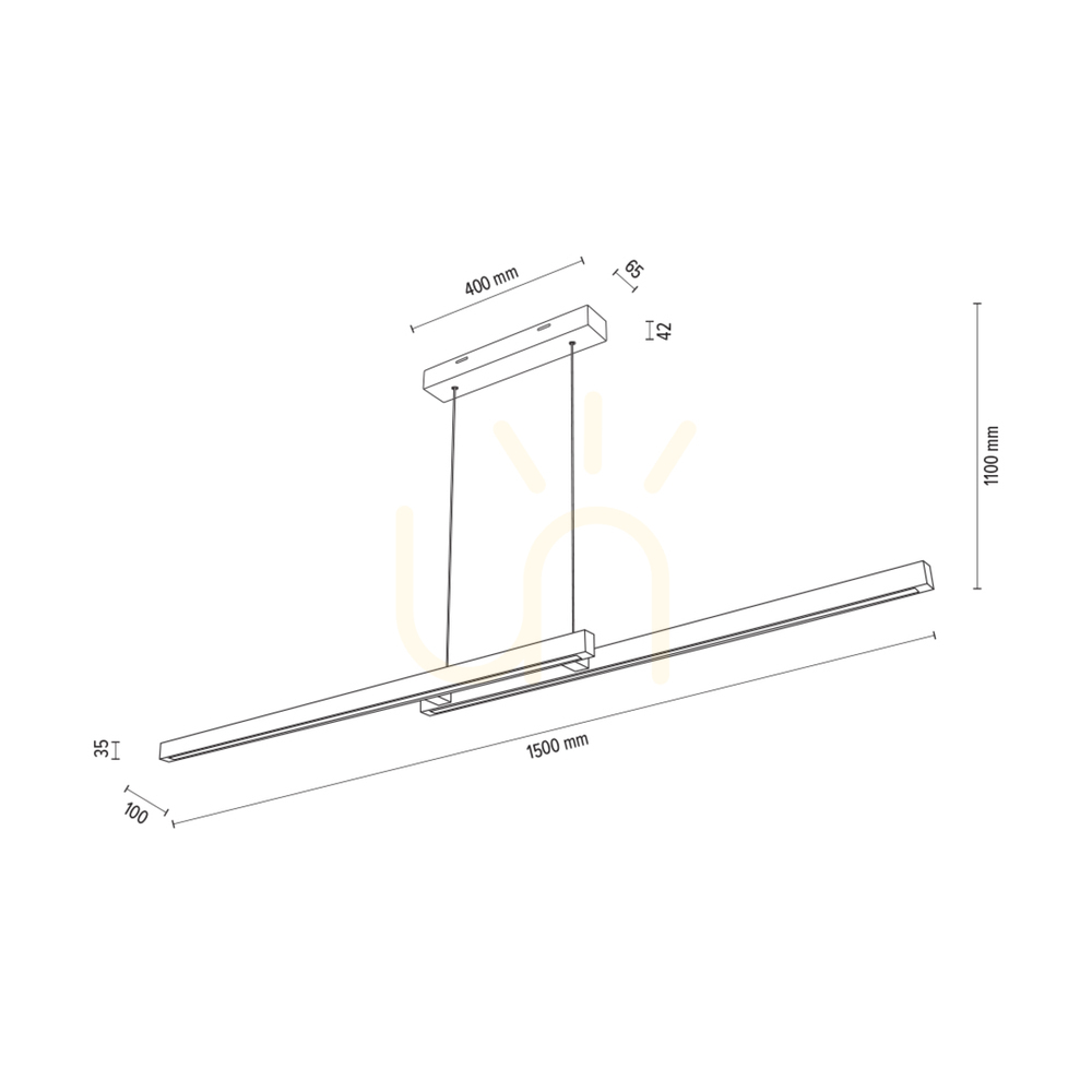 Náhled Závěsné svítidlo Smal CCT, olejovaný dub, 2xLED, 34,3 W, 150 cm Závěsné svítidlo Smal CCT, olejovaný dub, 2xLED, 34,3 W, 150 cm