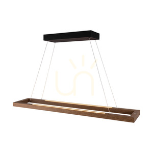Závěsné svítidlo Legno, olejovaný dub/černá, 3xLED, 68 W, osvětlení nahoru i dolů, 124,5 cm small 2