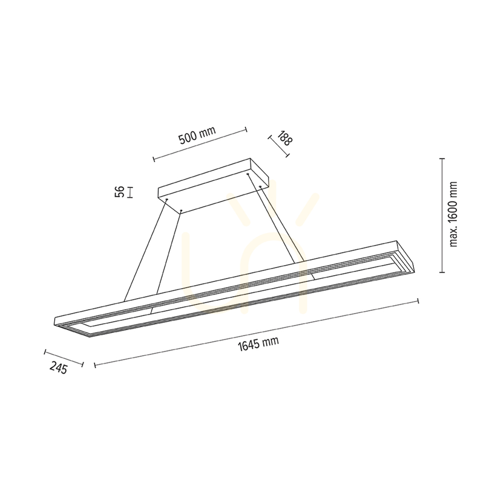 Zobrazit Závěsné svítidlo Legno, olejovaný dub/matný nikl, 3xLED, 80 W, osvětlení nahoru i dolů, 164,5 cm Závěsné svítidlo Legno, olejovaný dub/matný nikl, 3xLED, 80 W, osvětlení nahoru i dolů, 164,5 cm
