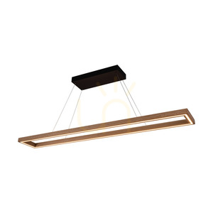 Závěsné svítidlo Legno, olejovaný dub/černá, 3xLED, 80 W, osvětlení nahoru i dolů, 164,5 cm small 1
