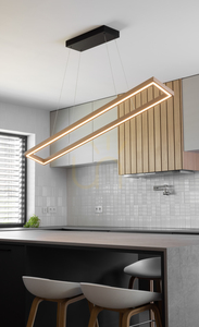 Závěsné svítidlo Legno, olejovaný dub/černá, 3xLED, 80 W, osvětlení nahoru i dolů, 164,5 cm small 4