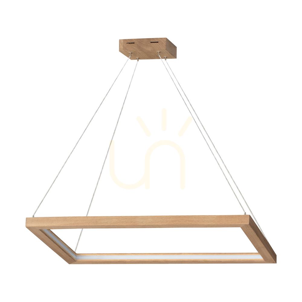Legno Pendant Light, Oiled Oak, 1xLED 33 W, Up&Down, 84 cm