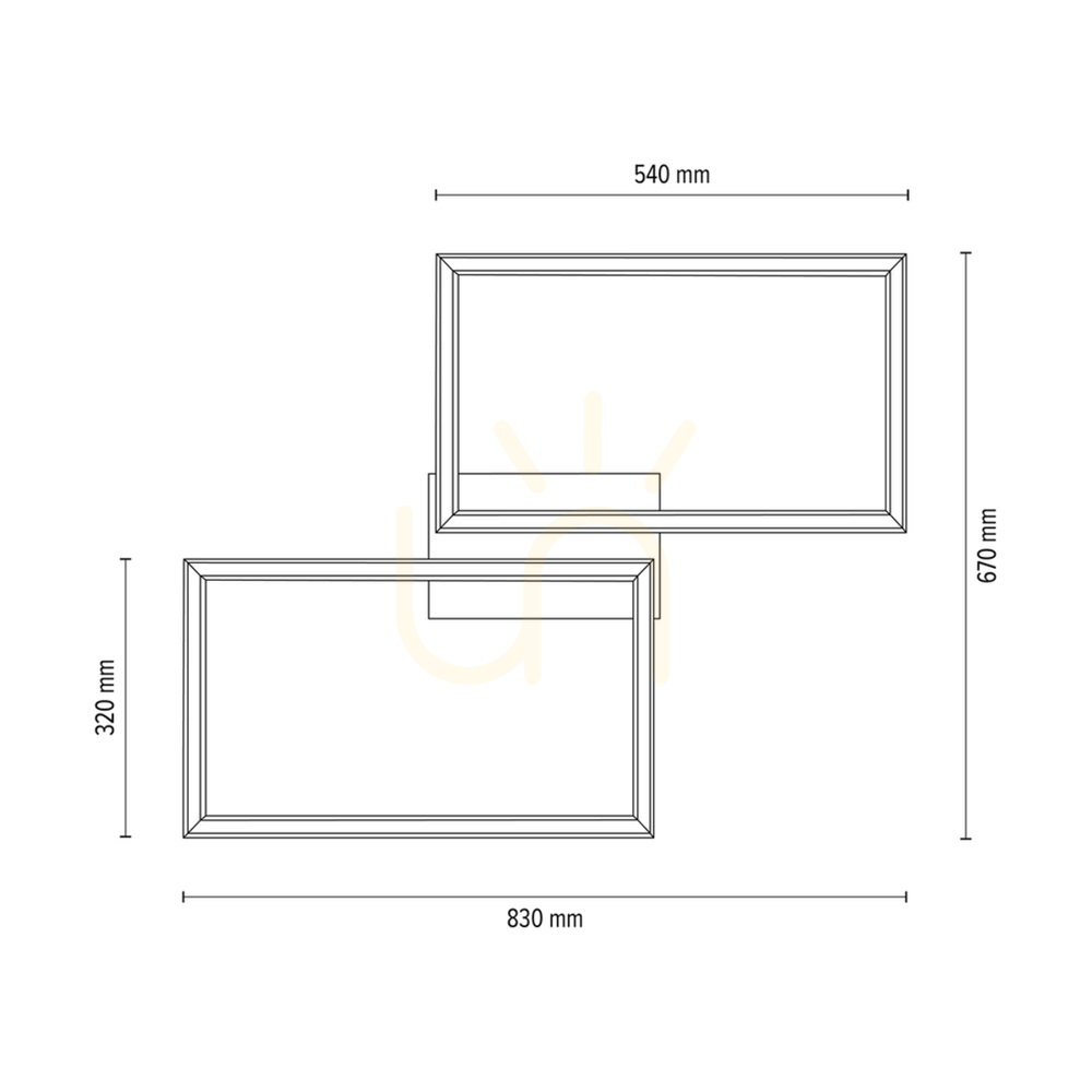 Zobrazit Stropní svítidlo / nástěnné svítidlo Ramme, olejovaný dub, 2xLED, 48 W, 83 cm Stropní svítidlo / nástěnné svítidlo Ramme, olejovaný dub, 2xLED, 48 W, 83 cm