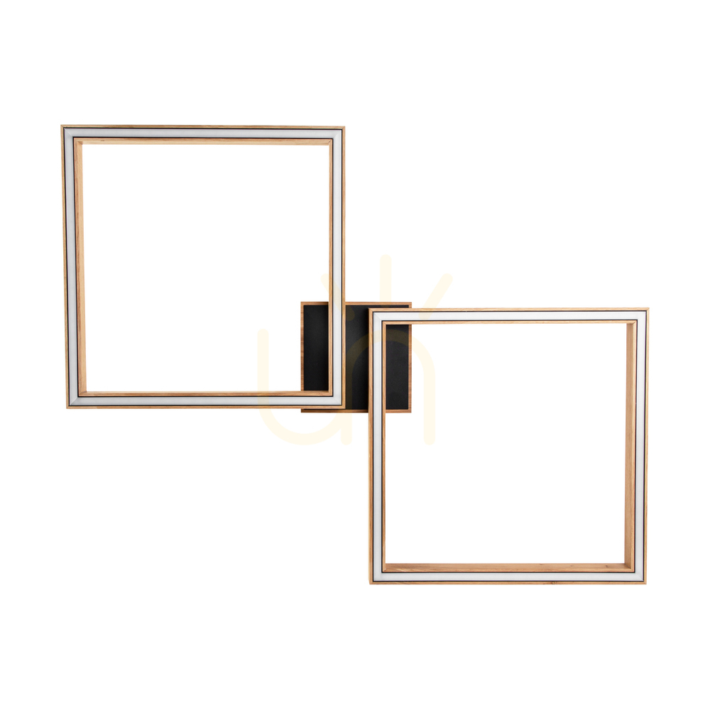 Ramme Ceiling Light / Wall Sconce, Oiled Oak/Black, 2xLED, 48 W, 89 cm