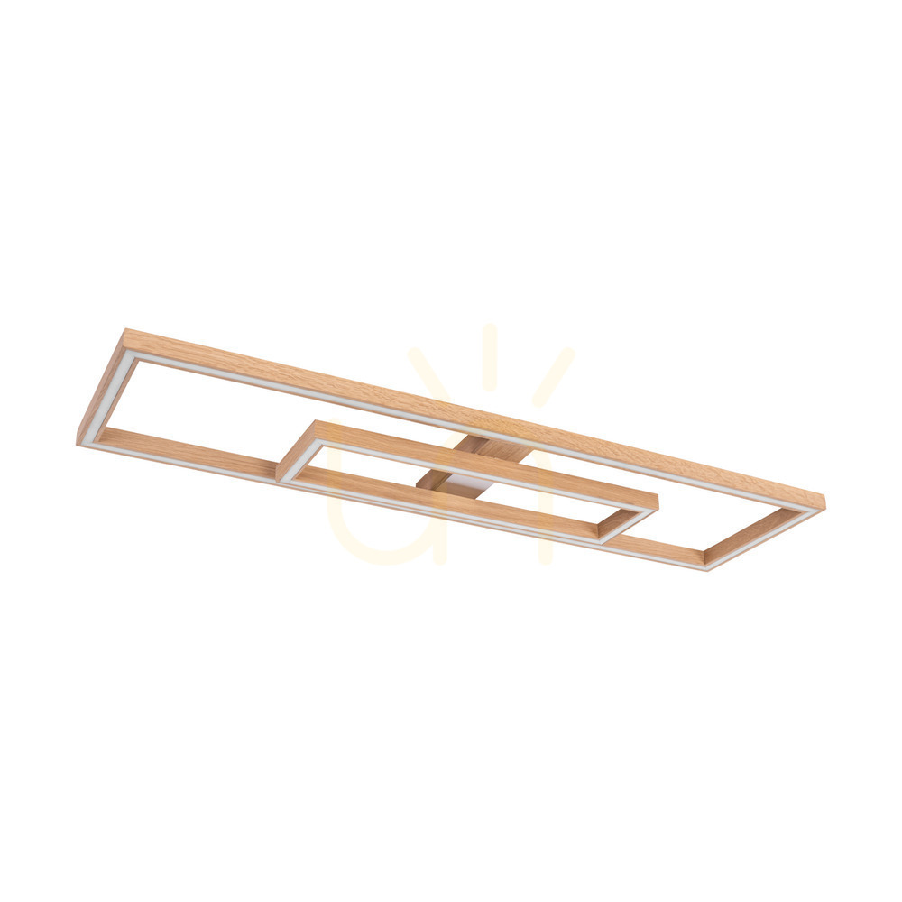Náhled Stropní svítidlo / nástěnné svítidlo Ramme, olejovaný dub/matný nikl, 2xLED, 67,5 W, 123,7 cm Stropní svítidlo / nástěnné svítidlo Ramme, olejovaný dub/matný nikl, 2xLED, 67,5 W, 123,7 cm