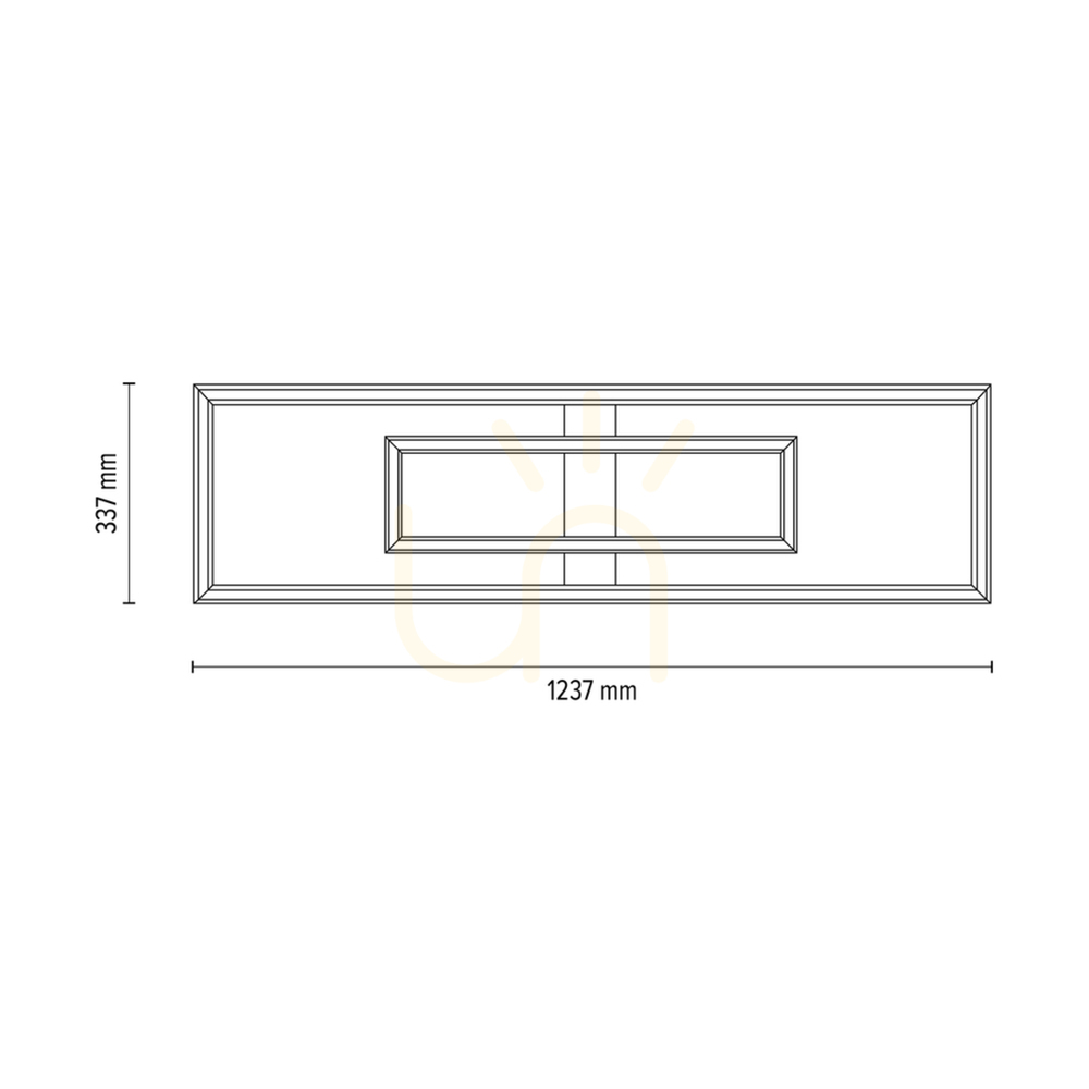 Zobrazit Stropní svítidlo / nástěnné svítidlo Ramme, olejovaný dub/matný nikl, 2xLED, 67,5 W, 123,7 cm Stropní svítidlo / nástěnné svítidlo Ramme, olejovaný dub/matný nikl, 2xLED, 67,5 W, 123,7 cm