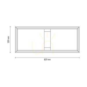 Stropní svítidlo / nástěnné svítidlo Ramme, olejovaný dub/matný nikl, 1xLED 33 W, 83,7 cm small 4