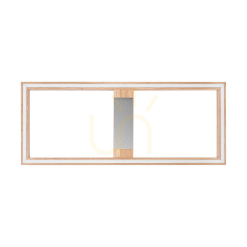 Kontrola Stropní svítidlo / nástěnné svítidlo Ramme, olejovaný dub/matný nikl, 1xLED 33 W, 83,7 cm