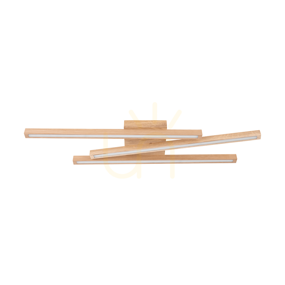 Linus Ceiling Light / Wall Sconce, Oiled Oak, 3xLED, 29 W, 84.5 cm