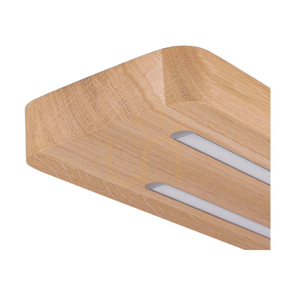 Náhled Stropní svítidlo / nástěnná lampa Neele, olejovaný dub, 2xLED, 12 W, 55 cm Stropní svítidlo / nástěnná lampa Neele, olejovaný dub, 2xLED, 12 W, 55 cm